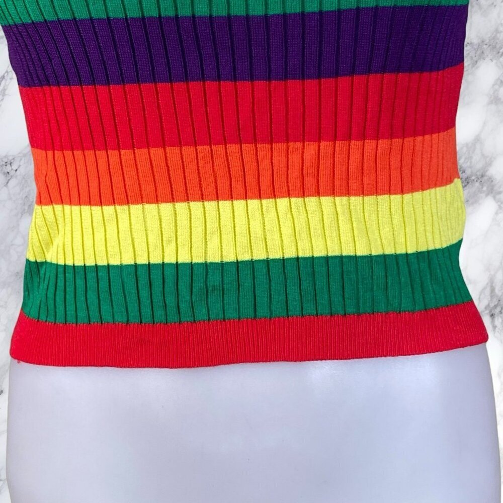 Halfheart Rainbow Ribbed Tank - Picture 10 of 12